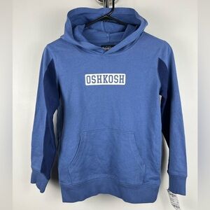 NWT OshKosh B'gosh Boys Blue Sweatshirt Pullover Hoodie - Size 12